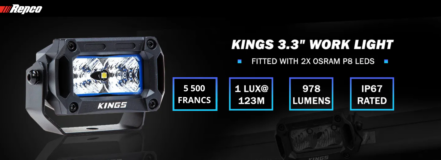 CARRE LED 3.3 POUCES KINGS
