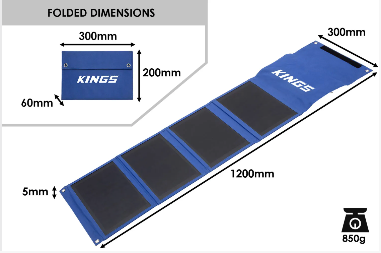 PANNEAU SOLAIRE 36W USB KINGS