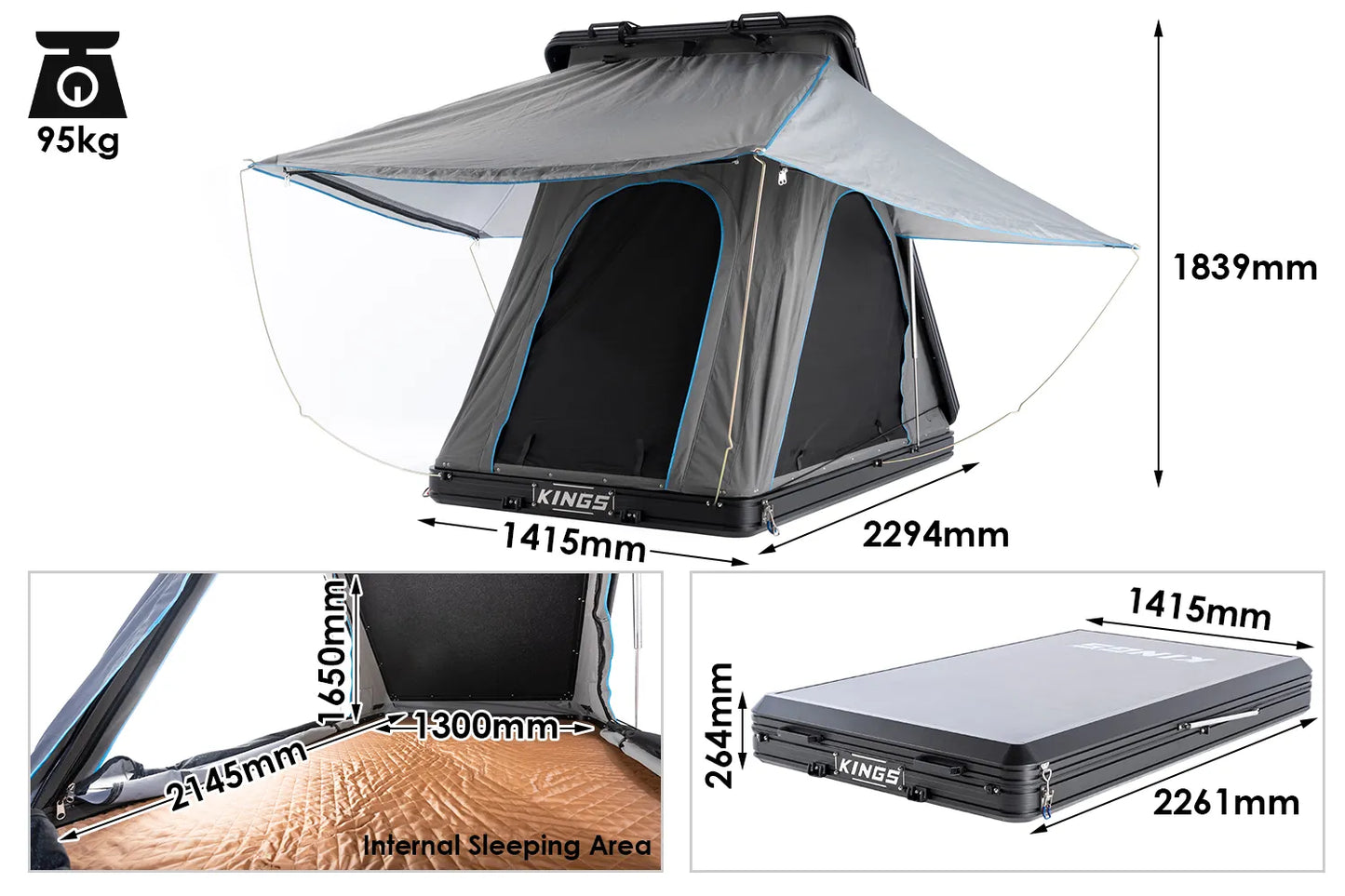 Tente de toit TOURER MK2 KINGS