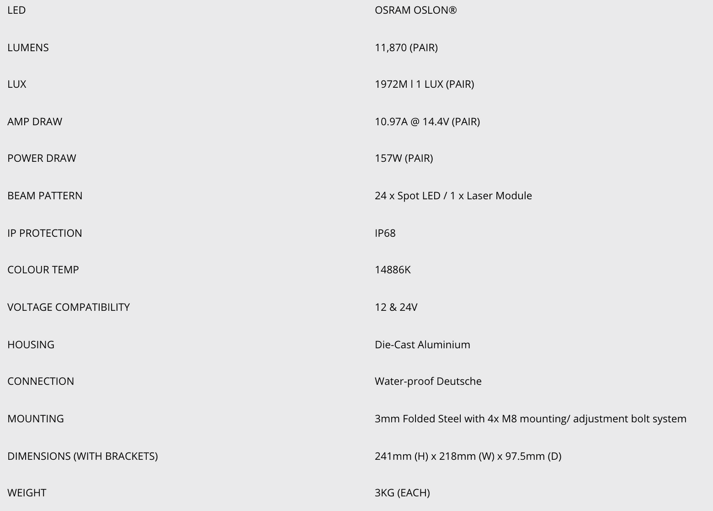 longue portées Laser 8,5' sans faisceau