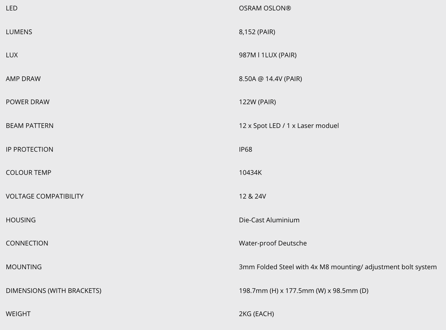 Longue portées Laser 7' sans faisceau