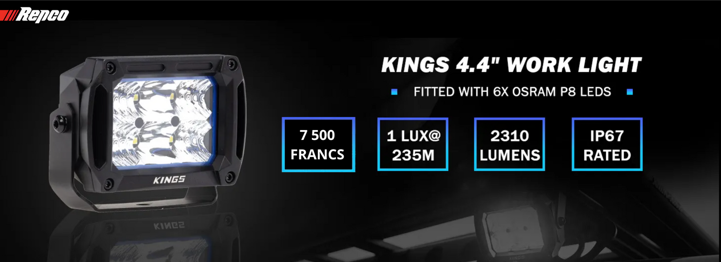 CARRE LED 4.4 POUCES KINGS