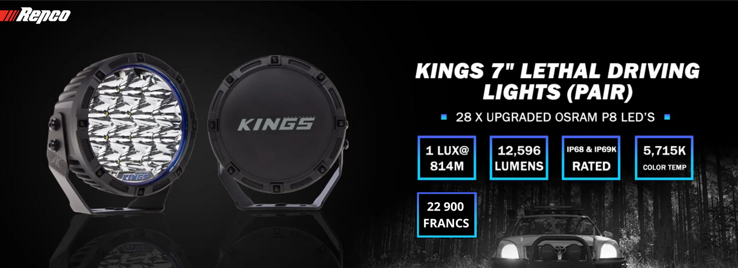 LONGUE PORTEE LETHAL 7 POUCES AVEC CACHE KINGS